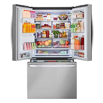 LG 36" 26 cu.ft. Counter-Depth MAX™ French 3-Door Refrigerator | Ice & Water Dispenser | Dual Ice Maker, LRFXC2606S