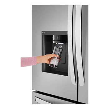 LG 36" 26 cu.ft. Counter-Depth MAX™ French 3-Door Refrigerator | Ice & Water Dispenser | Dual Ice Maker, LRFXC2606S