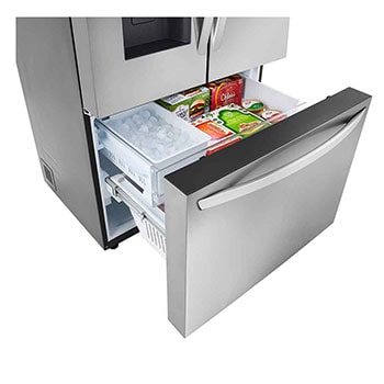 LG 36" 26 cu.ft. Counter-Depth MAX™ French 3-Door Refrigerator | Ice & Water Dispenser | Dual Ice Maker, LRFXC2606S
