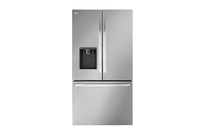 Front view of 36" 31 cu.ft. Standard-Depth MAX™ French 3-Door Refrigerator | Ice & Water Dispenser (LRFXS3106S)