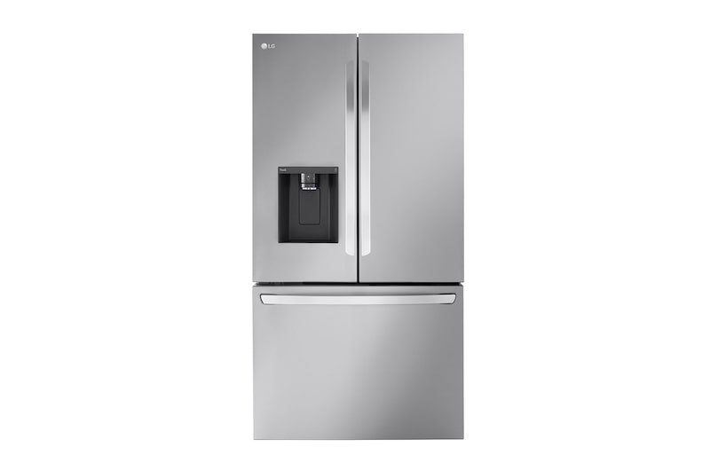 Front view of 31 cu. ft. French 3-Door, Standard-Depth MAX™ Refrigerator with Dual Ice Makers, LRFXS3106S