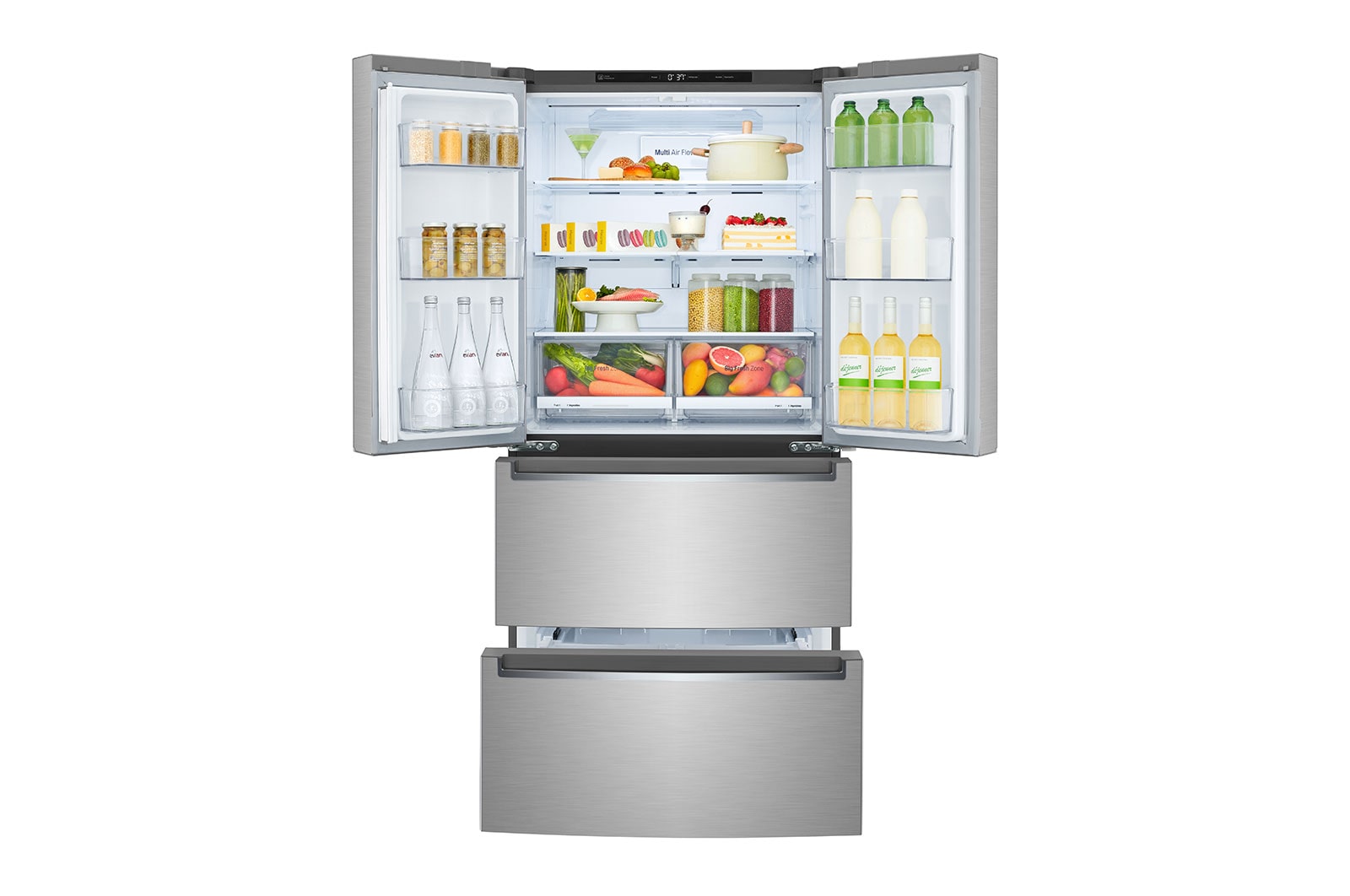 LG 33" Counter Depth 4-Door Refrigerator, 19 cu.ft., LRMNC1803S