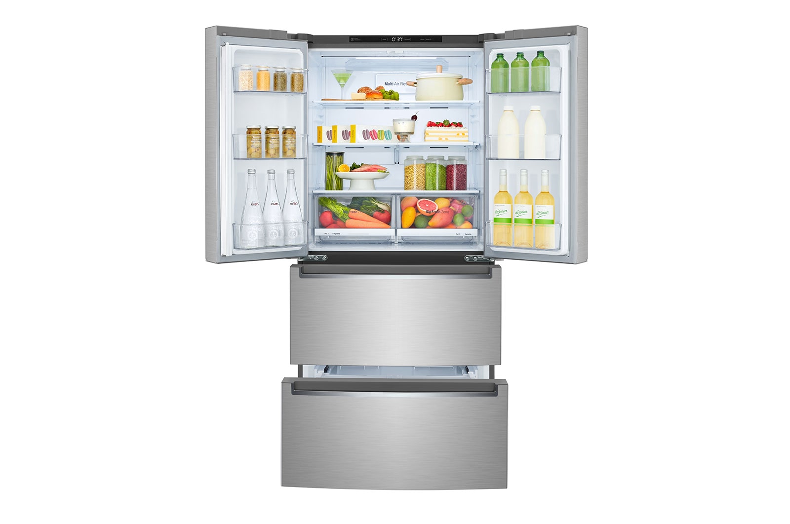 LG 33" Counter Depth 4-Door Refrigerator, 19 cu.ft., LRMNC1813S