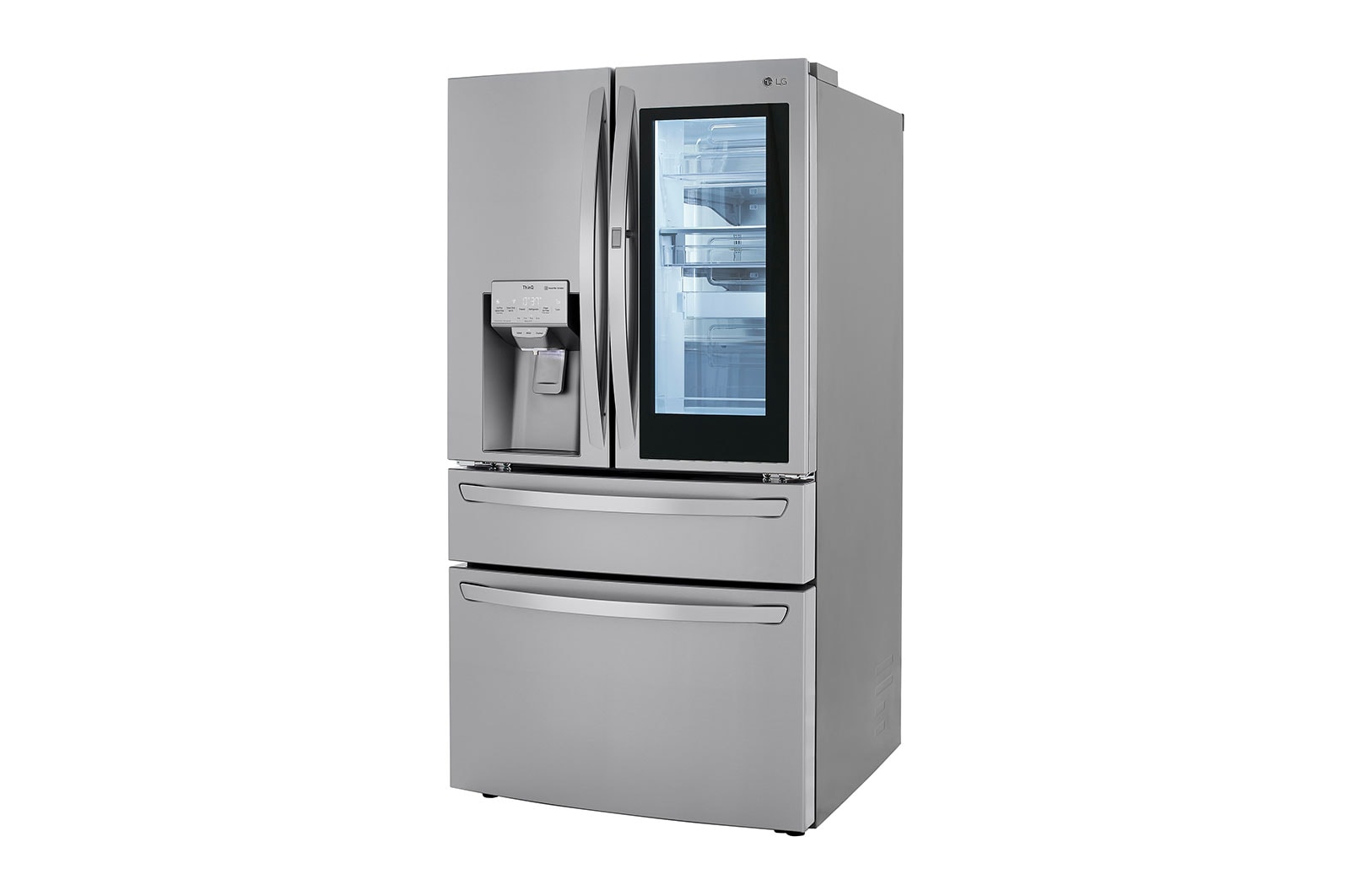 LG 23 cu. ft. Smart wi-fi Enabled InstaView® Door-in-Door® Counter-Depth Refrigerator with Craft Ice™ Maker, LRMVC2306S