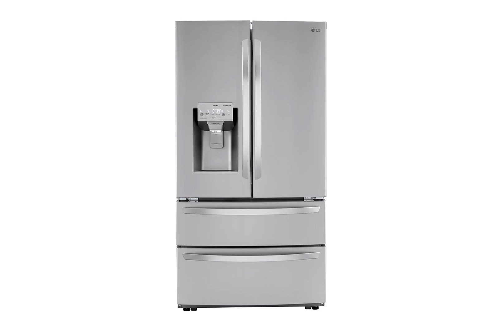 LG 22 cu ft. Smart Counter Depth Double Freezer Refrigerator with Craft Ice™, LRMXC2206S