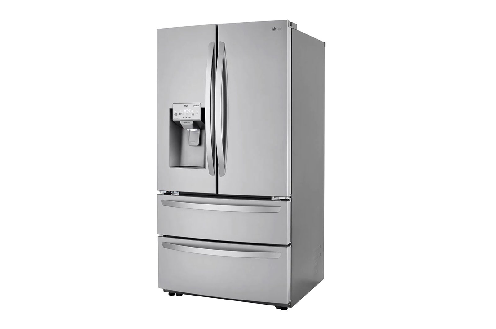LG 22 cu ft. Smart Counter Depth Double Freezer Refrigerator with Craft Ice™, LRMXC2206S