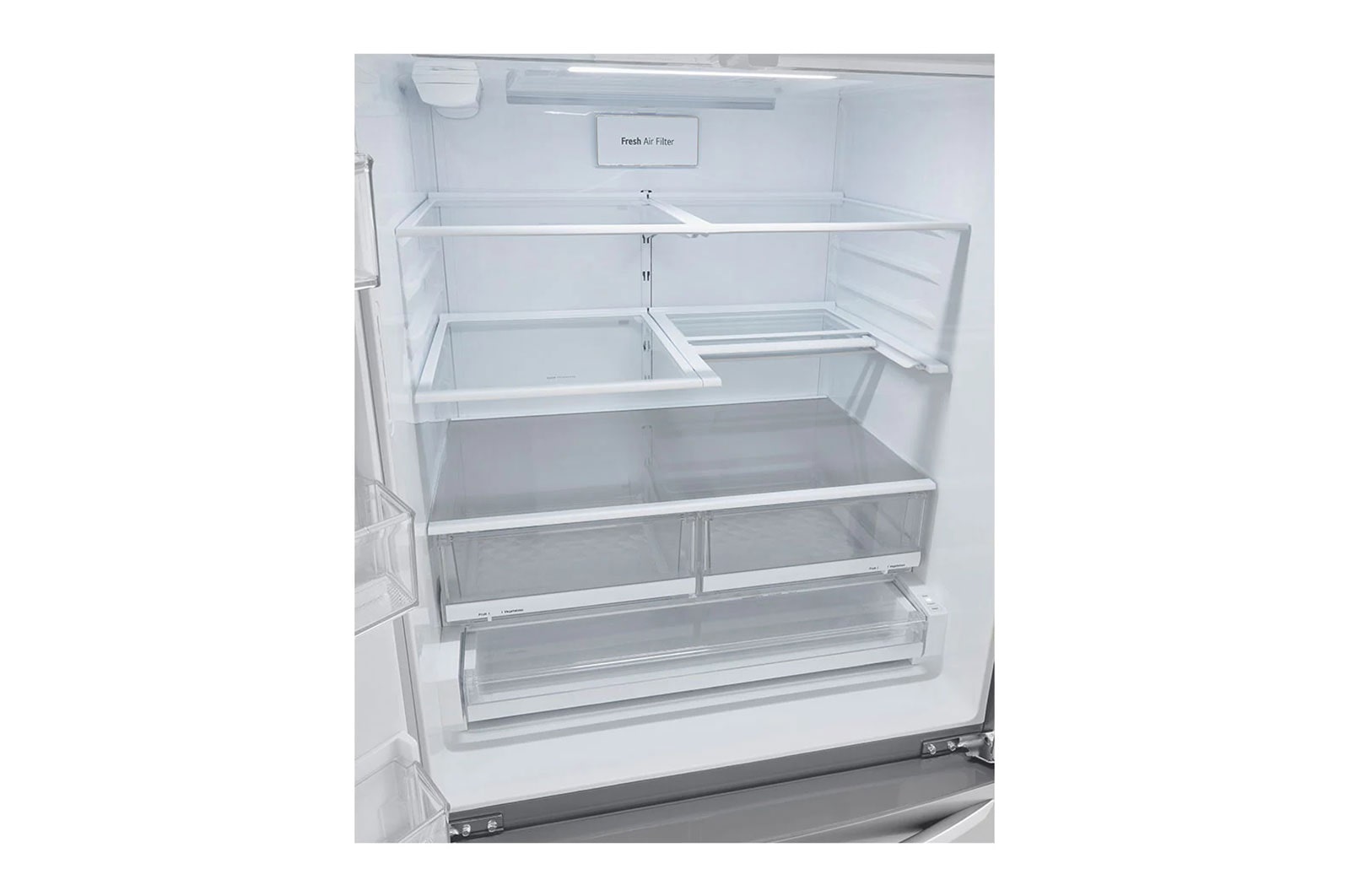 LG 22 cu ft. Smart Counter Depth Double Freezer Refrigerator with Craft Ice™, LRMXC2206S