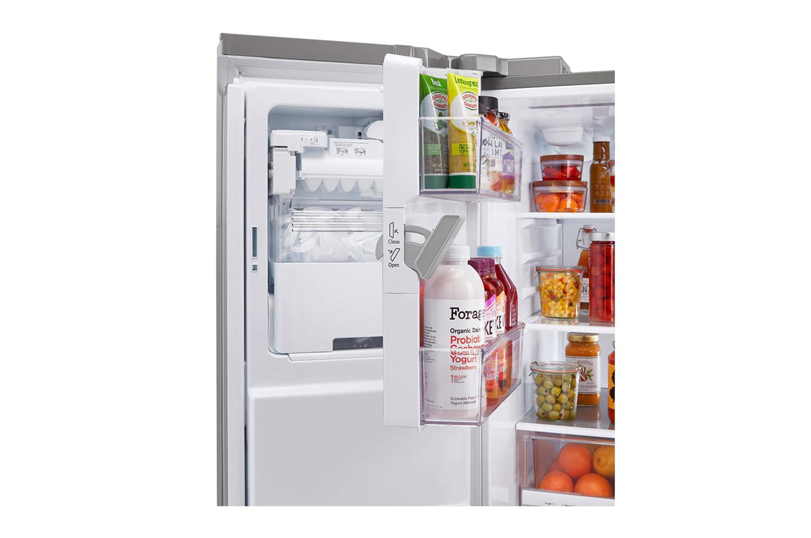 LG 22 cu ft. Smart Counter Depth Double Freezer Refrigerator with Craft Ice™, LRMXC2206S