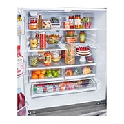 LG 22 cu ft. Smart Counter Depth Double Freezer Refrigerator with Craft Ice™, LRMXC2206S