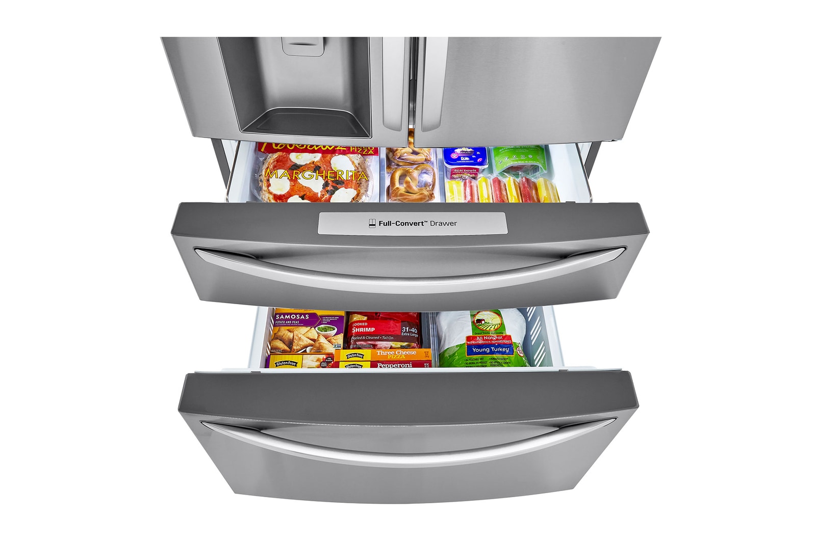 Freezer Interior Filled view