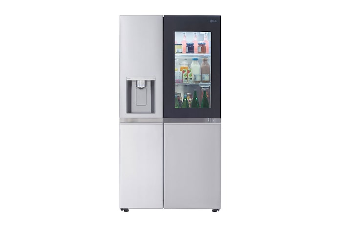 Front view of 36" 27 cu.ft. InstaView® Standard-Depth Side by Side Refrigerator | Ice & Water Dispenser (LRSOS2706S)