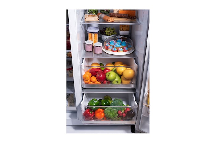 LG 36" 27 cu.ft. InstaView® Standard-Depth Side by Side Refrigerator | Ice & Water Dispenser | Dual Ice Maker with Craft Ice®, LRSOS2706S