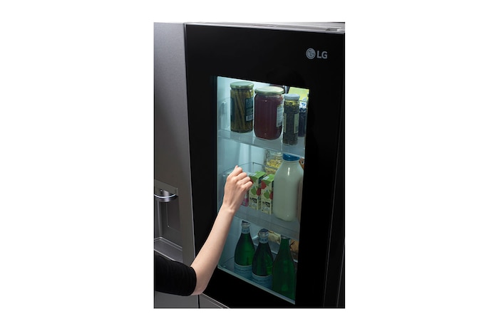 LG 36" 27 cu.ft. InstaView® Standard-Depth Side by Side Refrigerator | Ice & Water Dispenser | Dual Ice Maker with Craft Ice®, LRSOS2706S