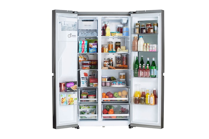 LG 36" 27 cu.ft. InstaView® Standard-Depth Side by Side Refrigerator | Ice & Water Dispenser | Dual Ice Maker with Craft Ice®, LRSOS2706S