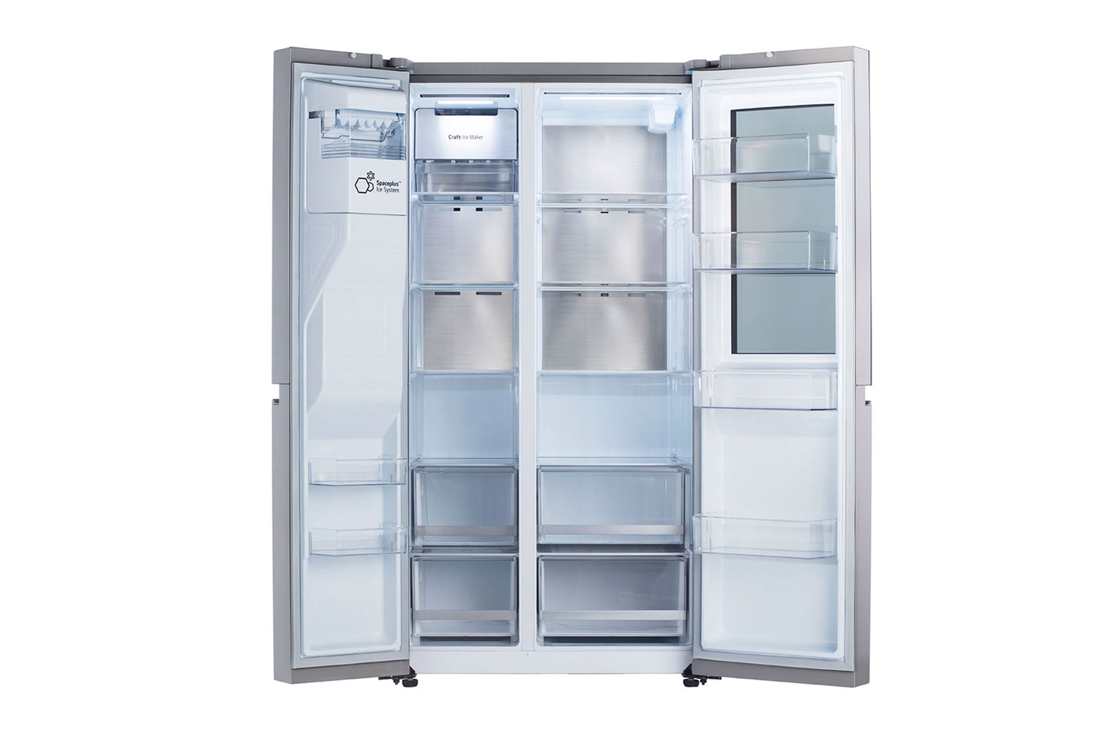 LG 36" 27 cu.ft. InstaView® Standard-Depth Side by Side Refrigerator | Ice & Water Dispenser | Dual Ice Maker with Craft Ice®, LRSOS2706S