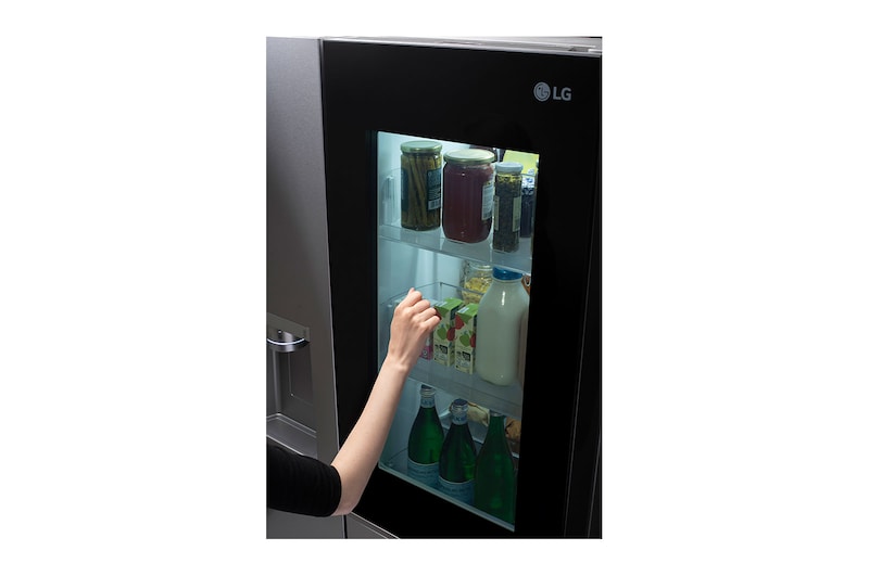 LG 36" 27 cu.ft. InstaView® Standard-Depth Side by Side Refrigerator | Ice & Water Dispenser | Dual Ice Maker with Craft Ice®, LRSOS2706S