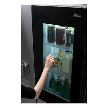 LG 36" 27 cu.ft. InstaView® Standard-Depth Side by Side Refrigerator | Ice & Water Dispenser | Dual Ice Maker with Craft Ice®, LRSOS2706S