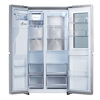 LG 36" 27 cu.ft. InstaView® Standard-Depth Side by Side Refrigerator | Ice & Water Dispenser | Dual Ice Maker with Craft Ice®, LRSOS2706S