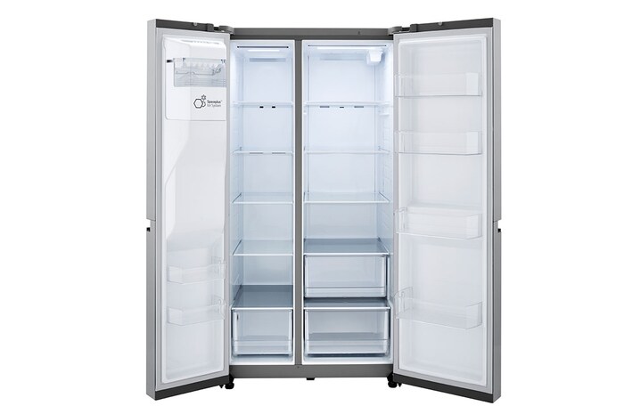 LG 27 cu.ft. Side by Side Refrigerator with Smooth Touch Dispenser, LRSXS2706V