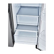 LG 27 cu.ft. Side by Side Refrigerator with Smooth Touch Dispenser, LRSXS2706V