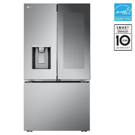 LG 36" 26 cu. ft. Mirror InstaView Door-in-Door Counter-Depth MAX French 3-Door | Ice & Water Dispenser | 4 Types of Ice with Craft Ice