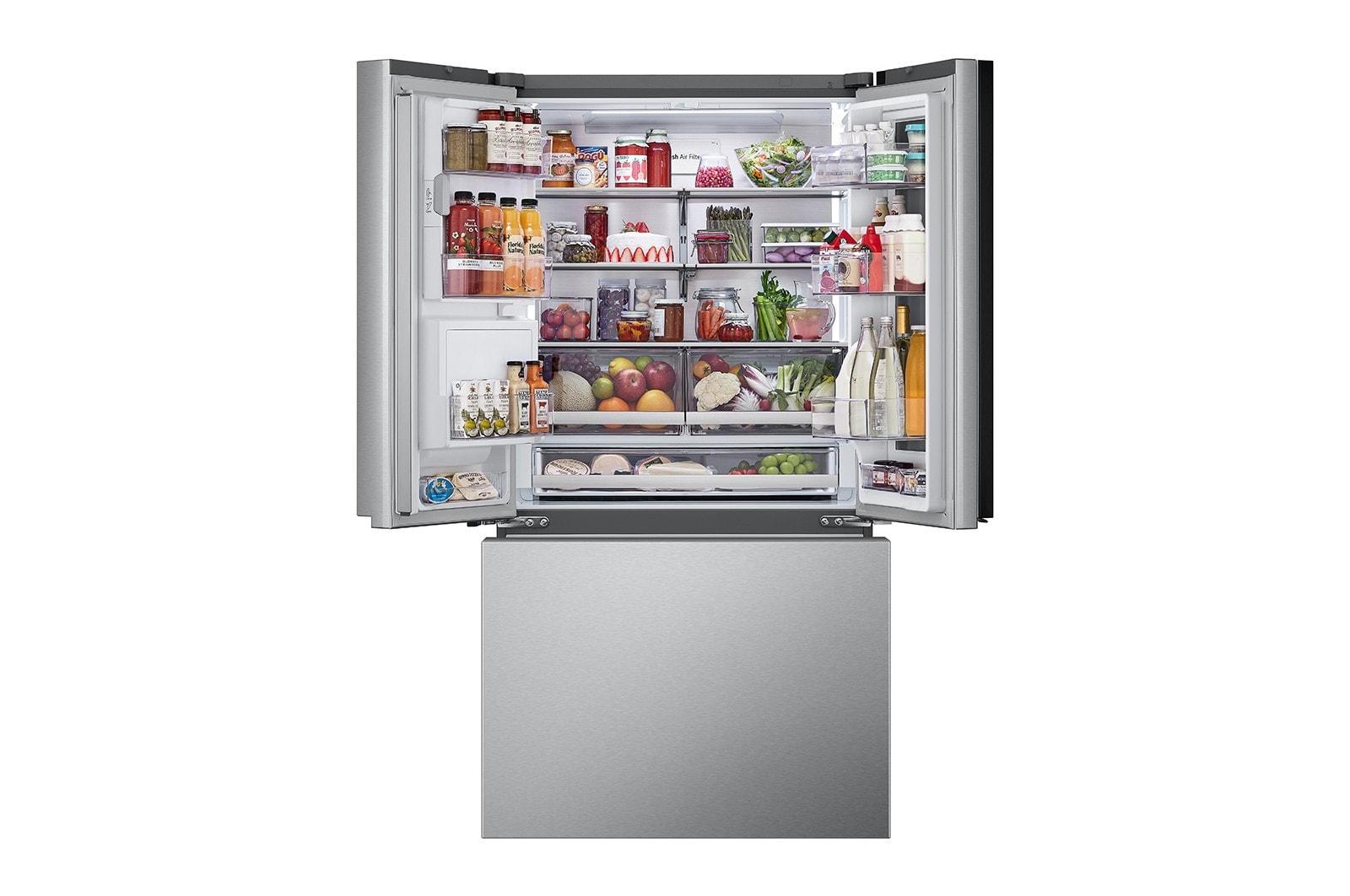 LG 31 cu.ft. Smart Mirror InstaView® Door-in-Door® Refrigerator with Four Types of Ice, LRYKS3106S