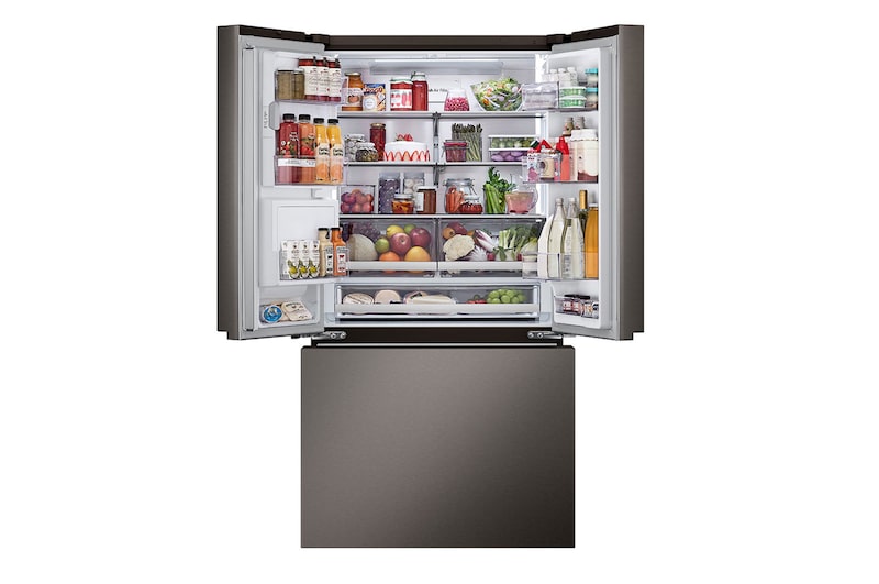 top door open with food