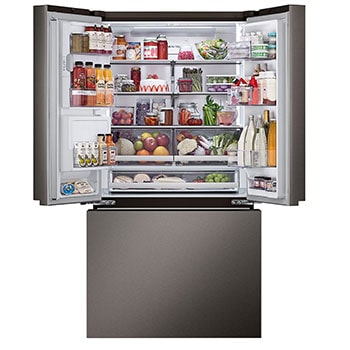 top door open with food