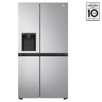 Front view of 36" 23 cu. ft. Counter-Depth Side by Side Refrigerator | Ice & Water Dispenser LS23C4230V