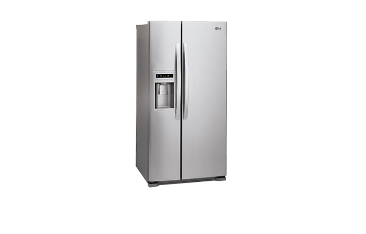 LG 33 Inch, 22.89 cu.ft. Side-By-Side Refrigerator with Ice and Water Dispenser, LSC23924ST