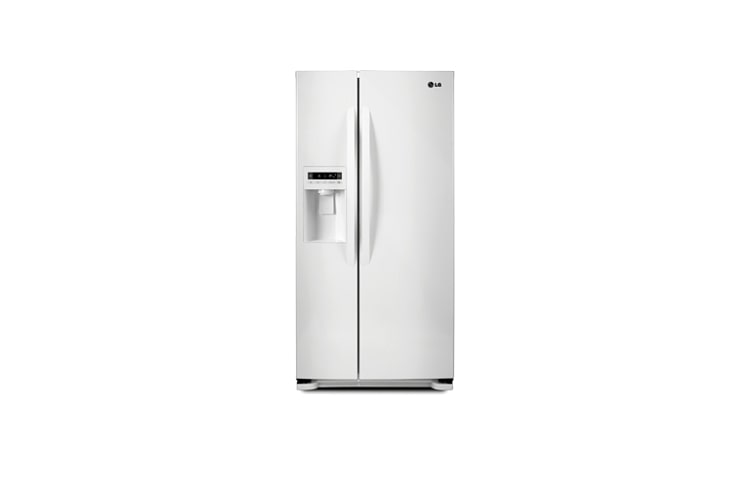 Front view of 33 Inch, 22.89 cu.ft. Side-By-Side Refrigerator with Ice and Water Dispenser LSC23954SW