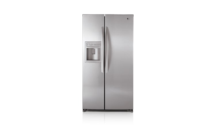 Front view of Side-By-Side Refrigerator with Ice and Water Dispenser (26.5 cu.ft.) LSC27911ST