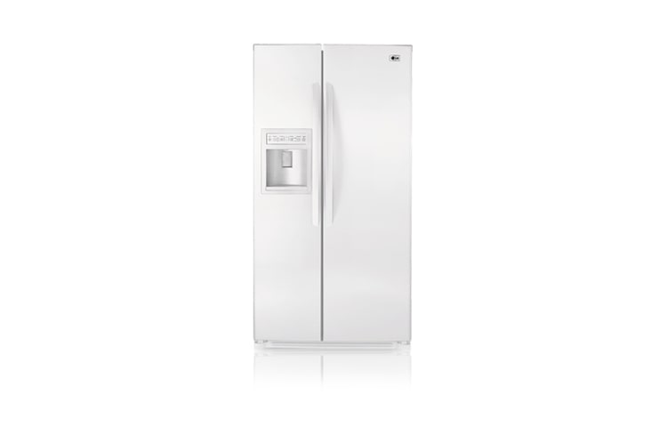 Front view of Side-By-Side Refrigerator with Ice and Water Dispenser (26.5 cu.ft.) LSC27911SW