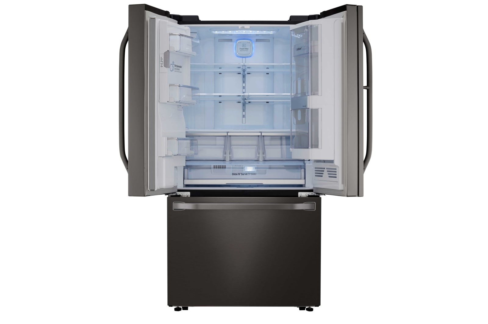 LG STUDIO - 36" InstaView Door-in-Door® Counter-Depth Refrigerator, 24 cu. ft., LSFXC2496D