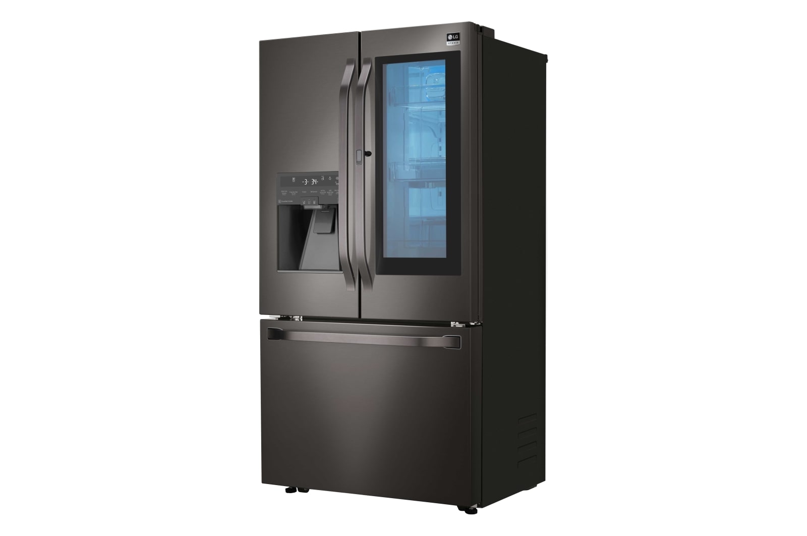LG STUDIO - 36" InstaView Door-in-Door® Counter-Depth Refrigerator, 24 cu. ft., LSFXC2496D