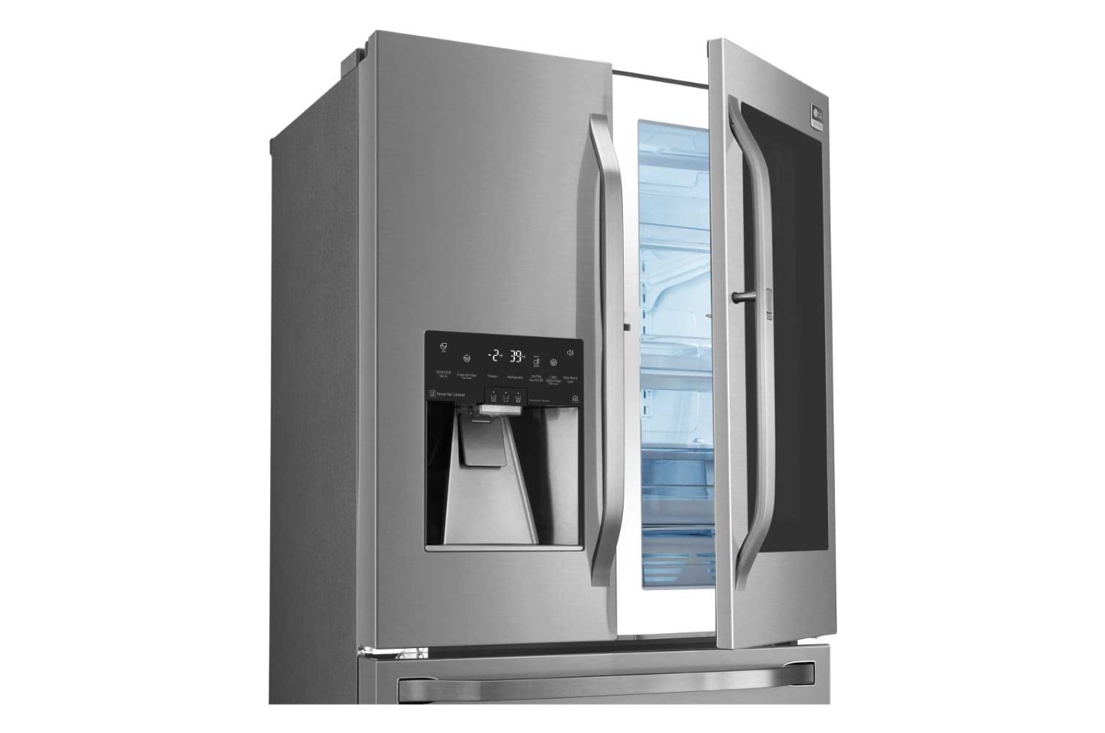LG STUDIO - 36" InstaView Door-in-Door® Counter-Depth Refrigerator, 24 cu. ft., LSFXC2496S