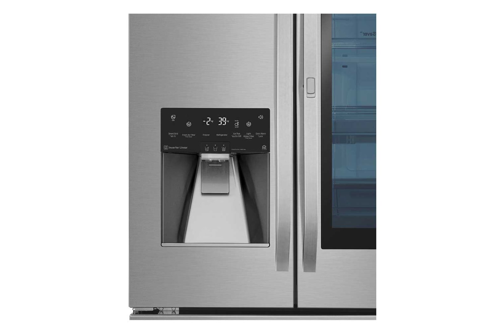 LG STUDIO - 36" InstaView Door-in-Door® Counter-Depth Refrigerator, 24 cu. ft., LSFXC2496S