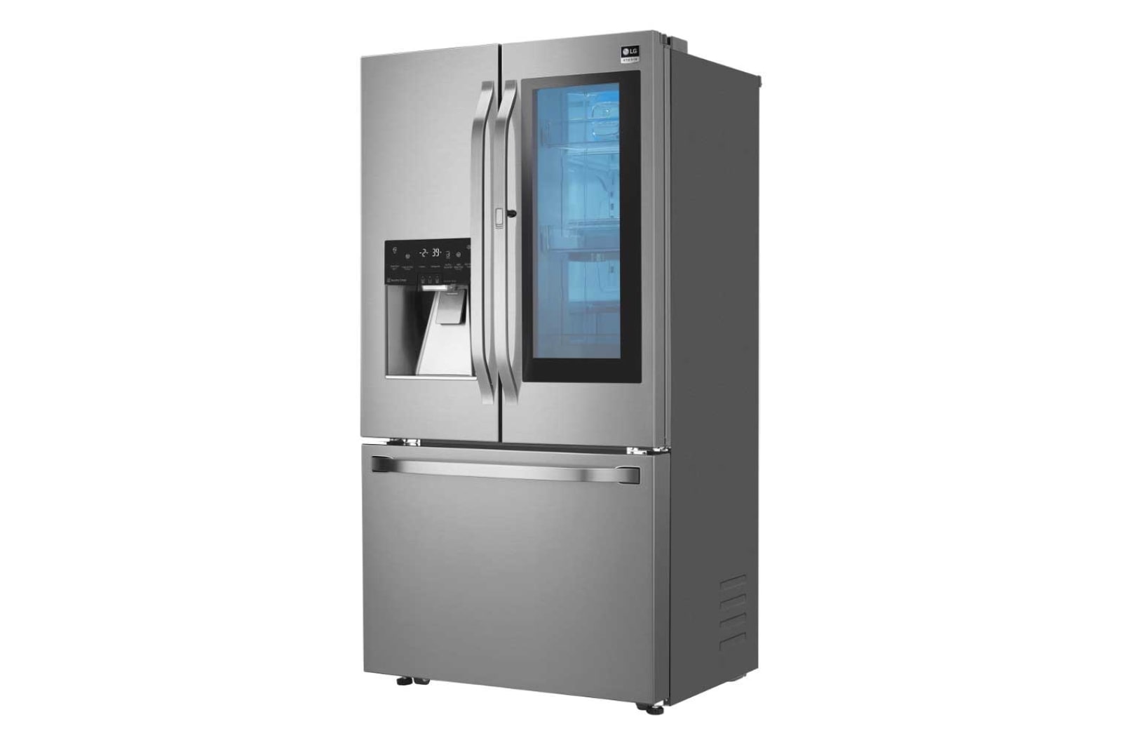 LG STUDIO - 36" InstaView Door-in-Door® Counter-Depth Refrigerator, 24 cu. ft., LSFXC2496S