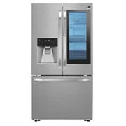 Front view of LG STUDIO - 36&#34; InstaView Door-in-Door® Counter-Depth Refrigerator, 24 cu. ft. LSFXC2496S