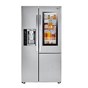 Front view of 22 cu.ft. InstaView™ Door-in-Door® Side-By-Side Counter-Depth Refrigerator LSXC22396S