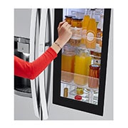 LG 22 cu.ft. InstaView™ Door-in-Door® Side-By-Side Counter-Depth Refrigerator, LSXC22396S