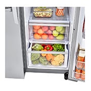 LG 22 cu.ft. InstaView™ Door-in-Door® Side-By-Side Counter-Depth Refrigerator, LSXC22396S
