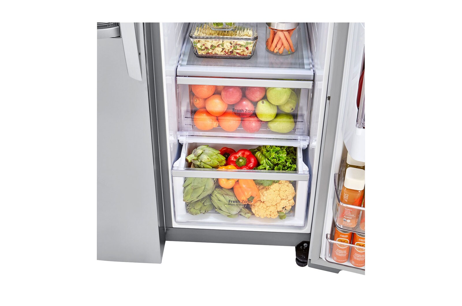 LG 22 cu.ft. InstaView™ Door-in-Door® Side-By-Side Counter-Depth Refrigerator, LSXC22396S