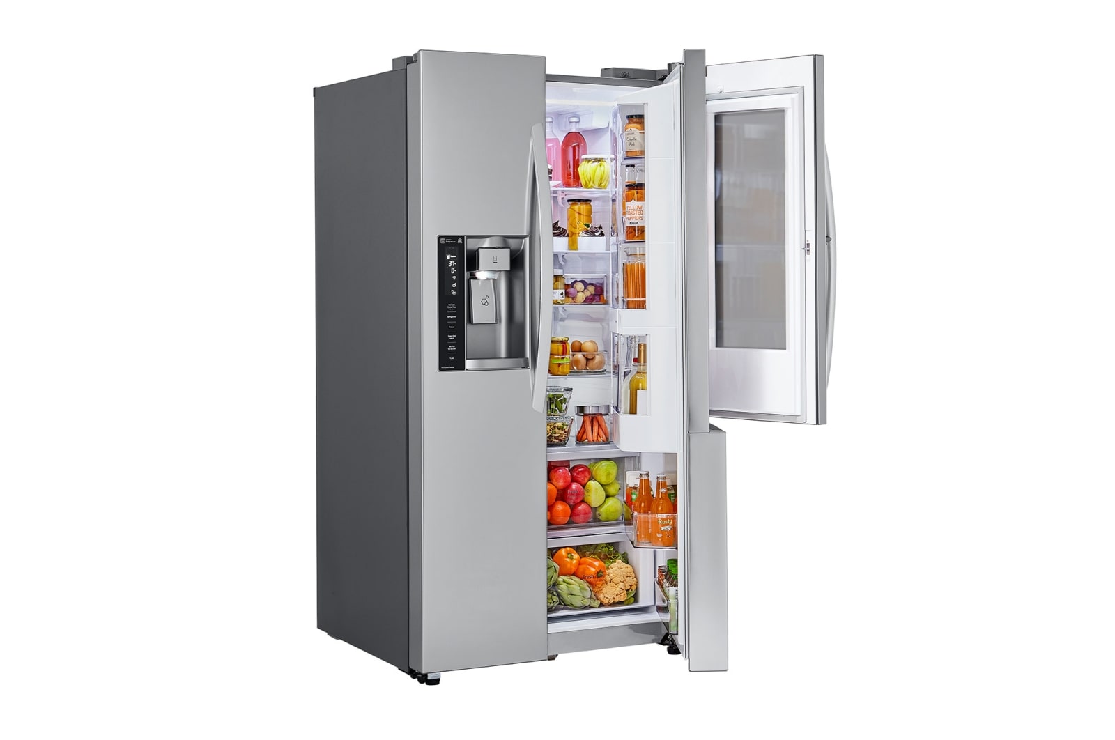 LG 22 cu.ft. InstaView™ Door-in-Door® Side-By-Side Counter-Depth Refrigerator, LSXC22396S