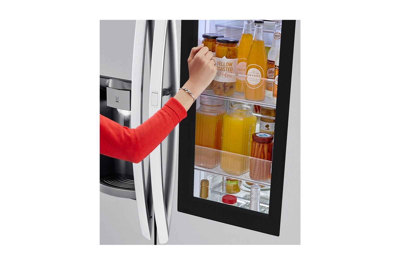 LG 22 cu.ft. InstaView™ Door-in-Door® Side-By-Side Counter-Depth Refrigerator, LSXC22396S