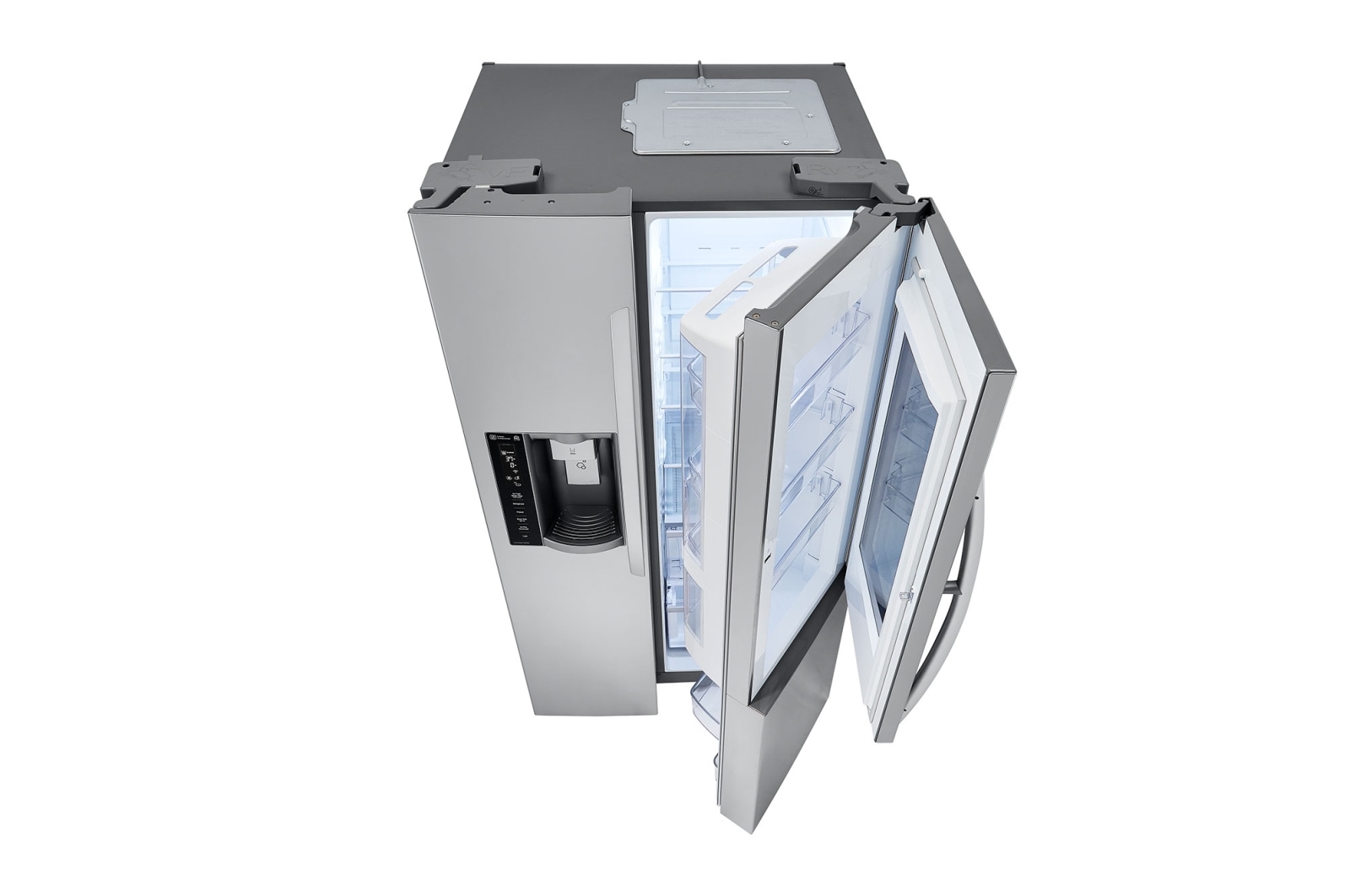 LG 22 cu.ft. InstaView™ Door-in-Door® Side-By-Side Counter-Depth Refrigerator, LSXC22396S