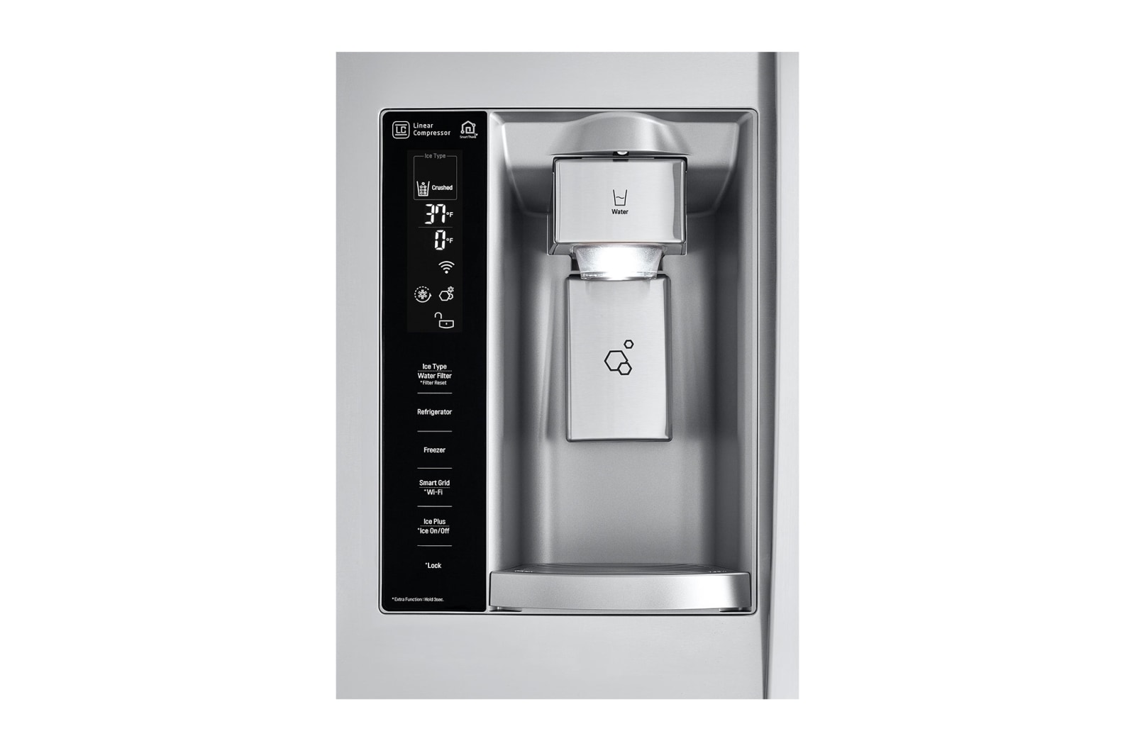 LG 22 cu.ft. InstaView™ Door-in-Door® Side-By-Side Counter-Depth Refrigerator, LSXC22396S