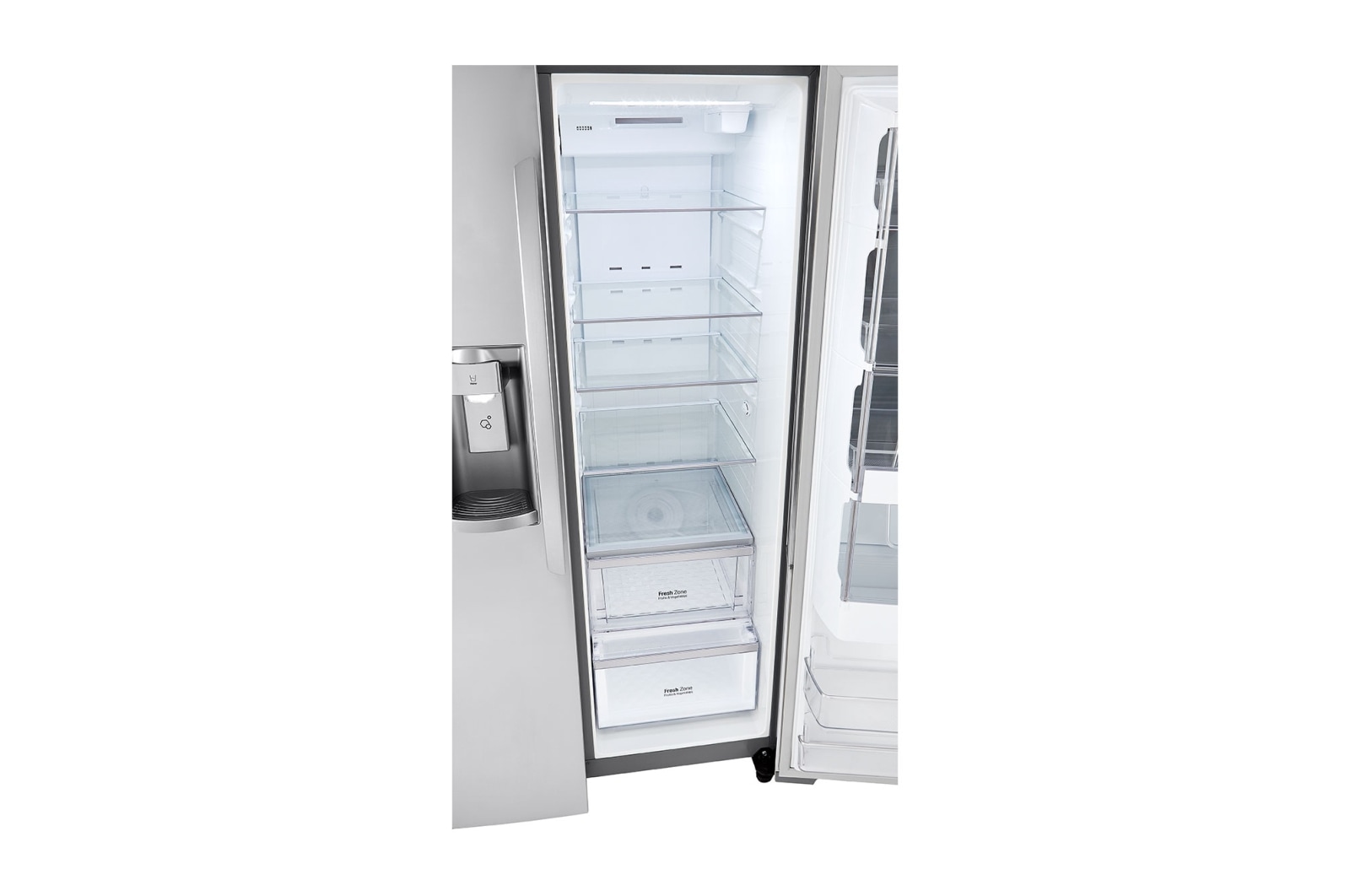 LG 22 cu.ft. InstaView™ Door-in-Door® Side-By-Side Counter-Depth Refrigerator, LSXC22396S