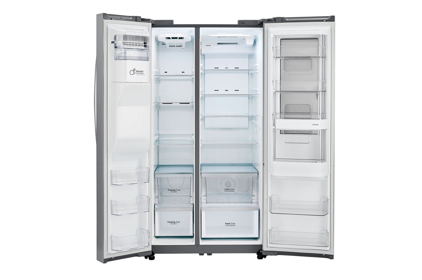 LG 22 cu.ft. InstaView™ Door-in-Door® Side-By-Side Counter-Depth Refrigerator, LSXC22396S