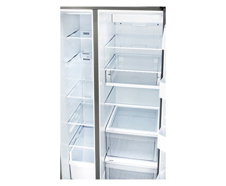 LG 33 INCH, 22 CU.FT. SIDE-BY-SIDE REFRIGERATOR WITH ICE AND WATER DISPENSER, LSXS22423S
